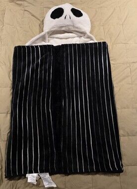 Disney Nightmare Before Christmas Jack Skellington Hooded Costume Blanket